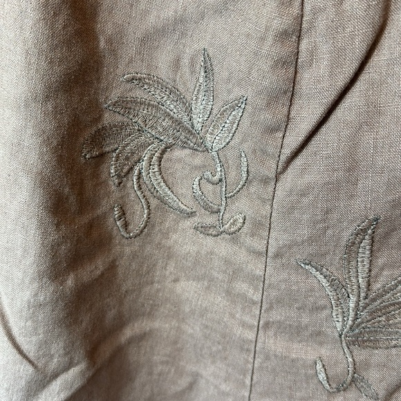 InWear Brown Linen Midi Skirt - 10 - Picture 2 of 8